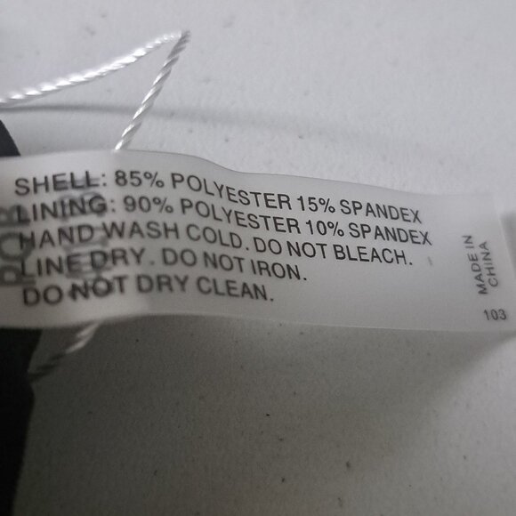 Aqua Eve Plus Size One Piece One Shoulder Ruffle Tummy Control 22W NWT - Picture 10 of 10